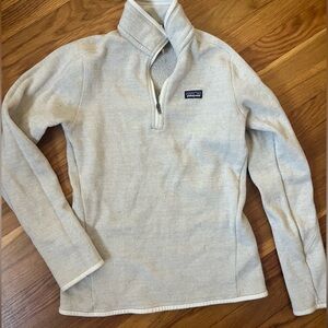 Tan Patagonia quarter zip